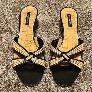 Jones New York Cork & Black Heels
